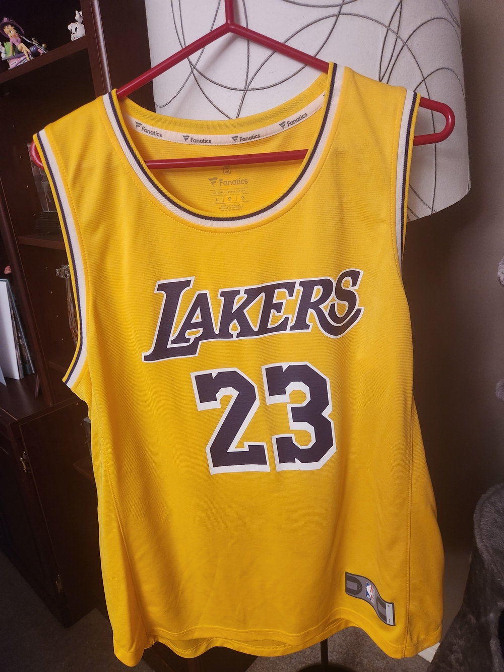 Fanatics Lakers Gold #23 Basketball Jersey